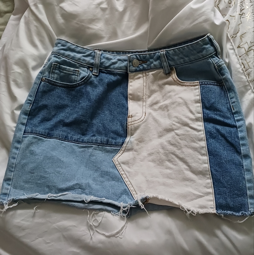 PacSun colorblock miniskirt sz 28